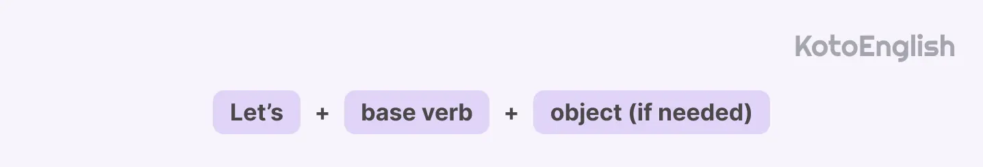using lets for friendly suggestions